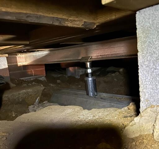 Strengthening a Sinking Crawl Space in Mocksville, NC