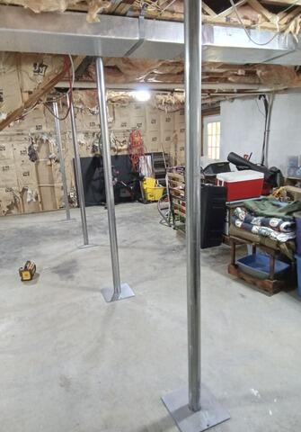 Strengthening a West Jefferson, NC Basement with SmartJack Support System - After Photo