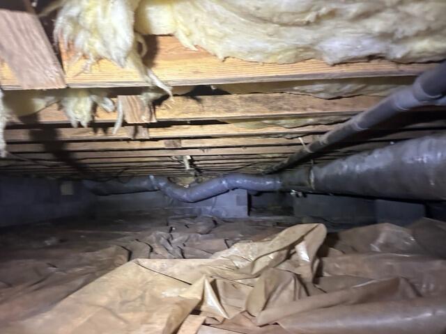Crawl Space Transformation in Stoneville, NC - Before Photo
