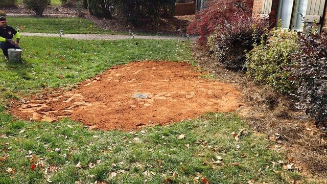 Surface Drainage Installation to Resolve Yard Water Pooling - Lewisville, NC