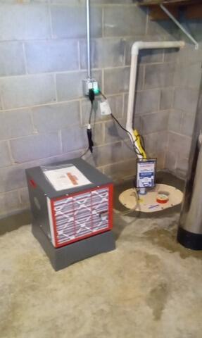 Basement Water Intrusion Repair and Moisture Control Installation - Yadkinville, NC