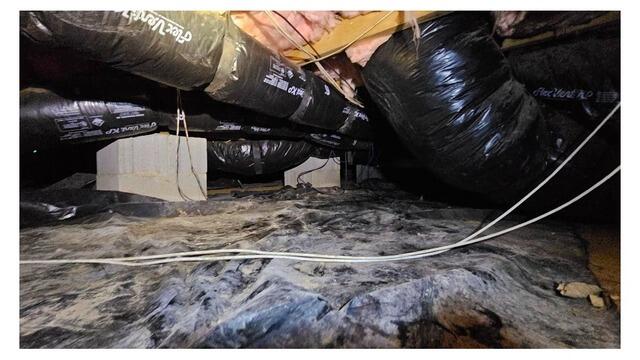 Crawl Space Encapsulation for Improved Air Quality & Moisture Protection - Raleigh, NC - Before Photo