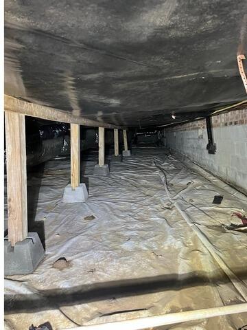 Crawl Space Structural Support & Moisture Barrier Improvement - Chapel Hill, NC