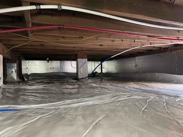Crawl Space Transformation in Randleman, NC - From Damp & Dirty to Clean, Dry, and Protected - After Photo