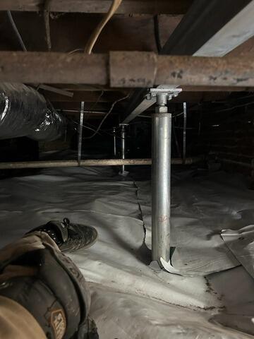 SmartJack Support Upgrade in Tarboro, NC Crawl Space