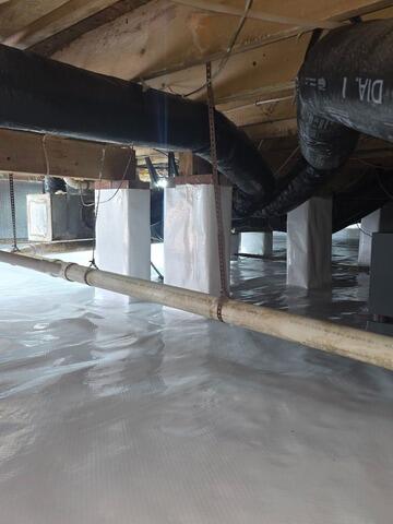 Crawl Space Encapsulation & Dehumidification - After Photo