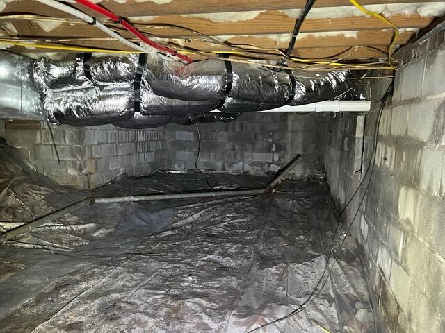 Crawl Space Floor Stabilization with Support Jacks | Garner, NC - Before Photo