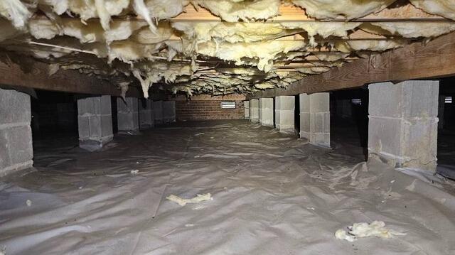 Crawl Space Moisture Control with SaniDry Sedona | Elizabeth City, NC - Before Photo