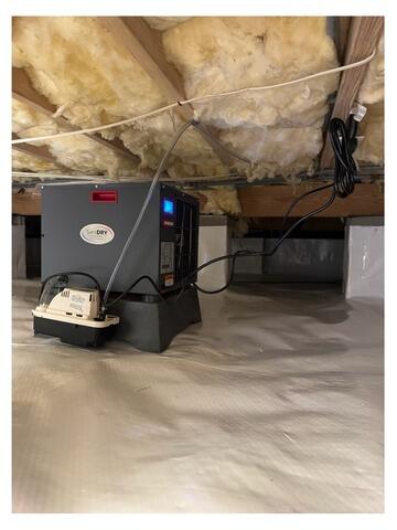 Crawl Space Moisture Control with SaniDry Sedona | Elizabeth City, NC - After Photo