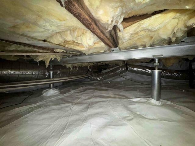 SmartJack Crawl Space Support Post Installation | Greensboro, NC - After Photo