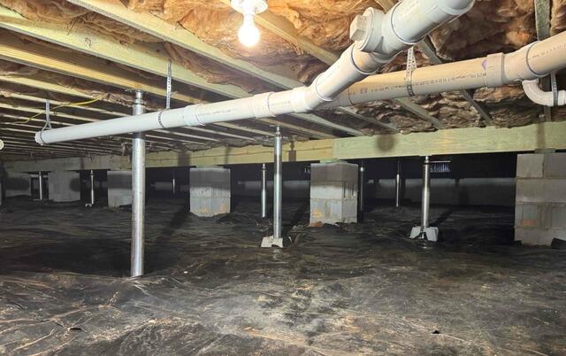 SmartJack Crawl Space Support Installation in Germanton, NC - After Photo