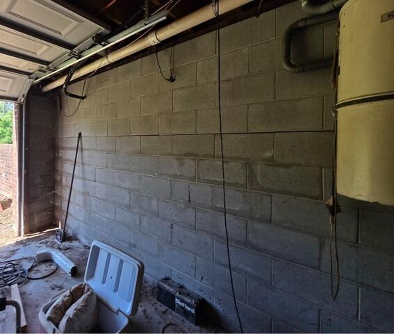 CarbonArmor Wall Reinforcement Installation in Mocksville, NC - Before Photo