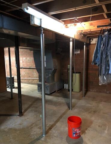 Steel Beam System Restores Floor Stability in High Point, NC - After Photo