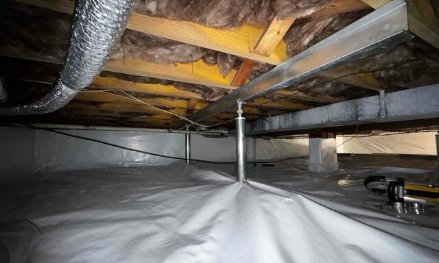Crawl Space Encapsulation and SmartJack Installation Restores Stability in Madison, NC - After Photo