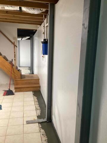 Basement Waterproofing System Protects Home from Water Intrusion in Seagrove, NC - After Photo