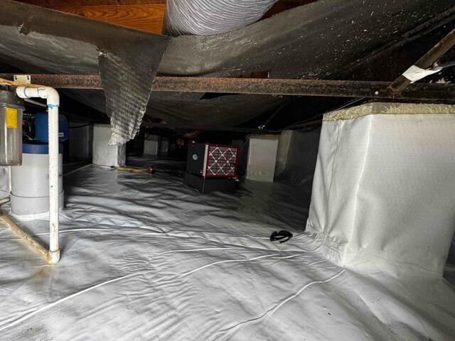 Crawl Space Encapsulation & SaniDry Sedona Installation in Garner, NC - After Photo