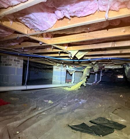 Moisture Control & Crawl Space Encapsulation in Durham, NC - Before Photo