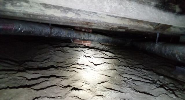 Uneven Floors in Oxford, NC? SmartJacks Restored This Crawl Space's Support - Before Photo