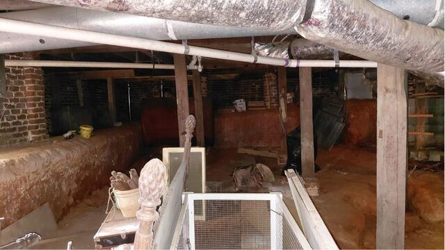 Wet, Musty Crawl Space Transformed with Complete Waterproofing System in Winston-Salem, NC - Before Photo