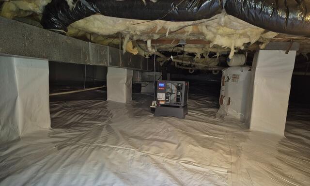 Damp, Musty Crawl Space Restored with Encapsulation in Lewisville, NC - After Photo