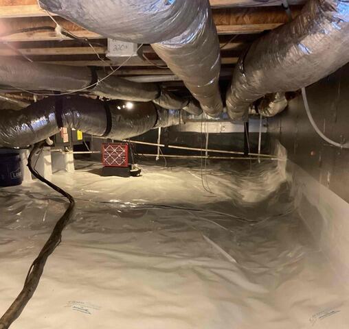 A Damp Crawl Space Becomes a Clean, Dry Space in Greensboro, NC - After Photo