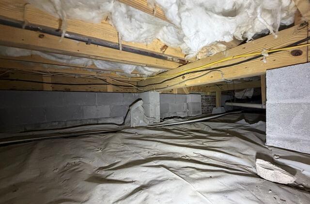 Moisture Problems Solved with Crawl Space Encapsulation in Moyock, NC - Before Photo