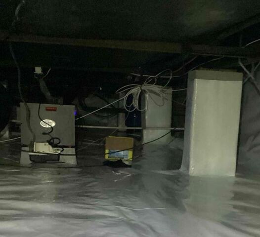 Cleaner, Drier Crawl Space with Vapor Barrier & SaniDry Sedona in Mount Airy, NC - After Photo