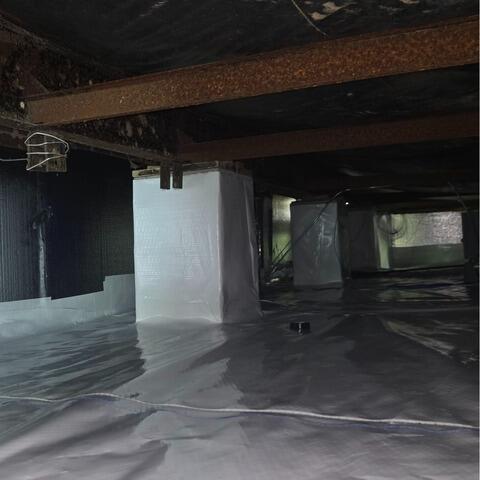 Moisture-Damaged Crawl Space Encapsulated in Prospect Hill, NC