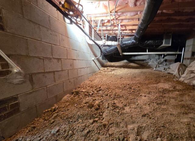 Helical Pier Installation to Stabilize Foundation in Apex, NC - After Photo