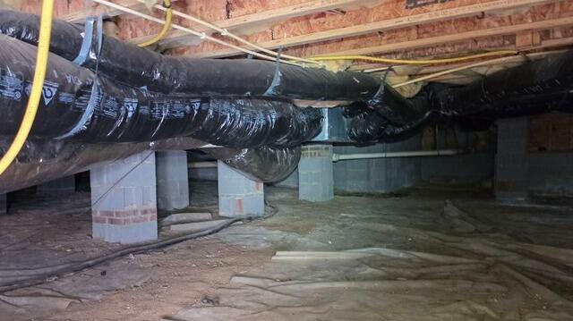 Crawl Space Encapsulation in Durham, NC - Before Photo