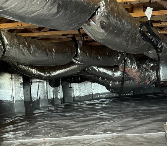 Crawl Space Moisture Protection in Louisburg, NC - After Photo
