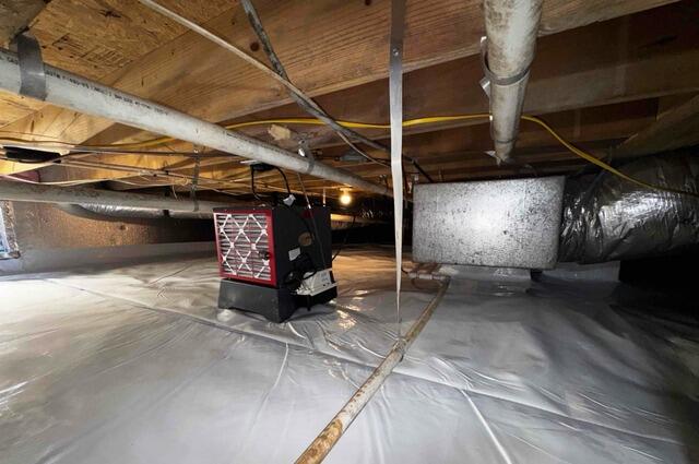 Crawl Space Moisture Repair in High Point, NC - After Photo