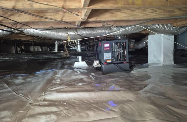 Complete Crawl Space Repair with Moisture & Structural Protection - After Photo