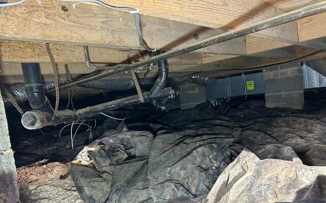Complete Crawl Space Repair with Moisture & Structural Protection - Before Photo