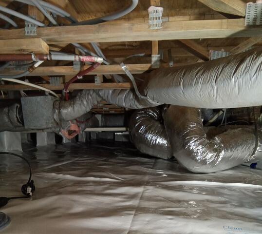 Crawl Space Moisture Repair & Encapsulation in Greensboro, NC - After Photo