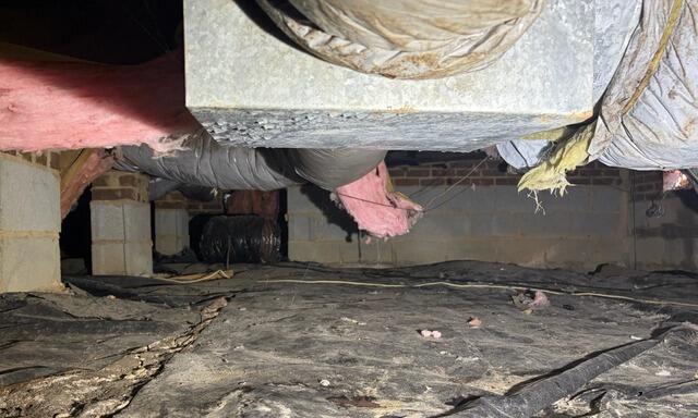 Crawl Space Moisture Repair & Encapsulation in Greensboro, NC - Before Photo