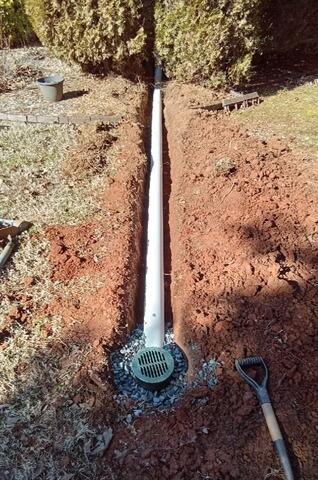 Yard Drainage Solution Installed in Hickory, NC