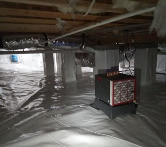Crawl Space Moisture Protection in Oak Ridge, NC - After Photo