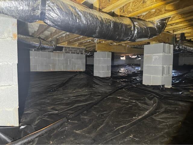 Crawl Space Moisture Protection in Oak Ridge, NC - Before Photo