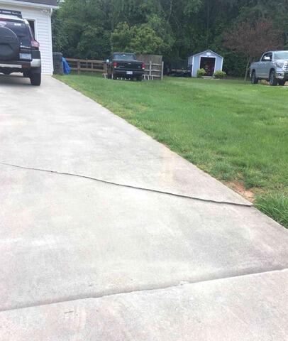 Uneven Driveway Repaired in Hudson, NC