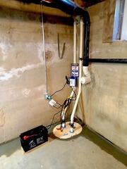 TripleSafe Sump System Eliminates Basement Water Intrusion in Mount Airy, NC