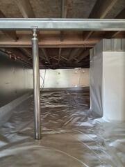 Crawlspace Transformation with Vapor Barrier & SmartJack Support - Lenoir, NC