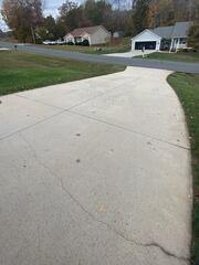 Cracked Concrete Driveway Restored - Asheboro, NC