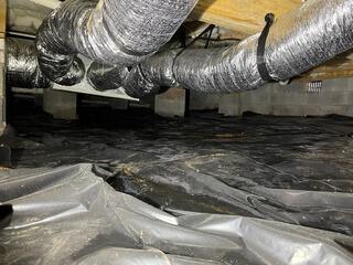 Kernersville, NC Crawl Space Encapsulation - From Damp & Exposed to Clean & Protected