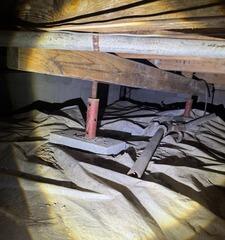 Strengthening a Sinking Crawl Space in Mocksville, NC
