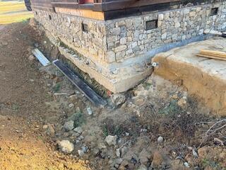 Helical Pier Installation to Support Failing Foundation - Elk Park, NC