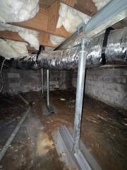 Crawl Space Floor Stabilization with Support Jacks | Garner, NC