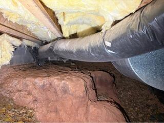 Crawlspace Encapsulation with SaniDry Sedona & SilverGlo in Morganton, NC
