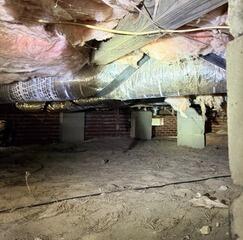 SmartJacks Restore Support to Settling Crawl Space in Plymouth, NC
