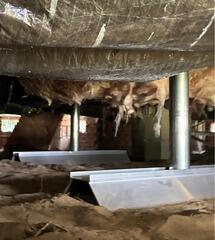 SmartJacks Restore Support to Settling Crawl Space in Plymouth, NC